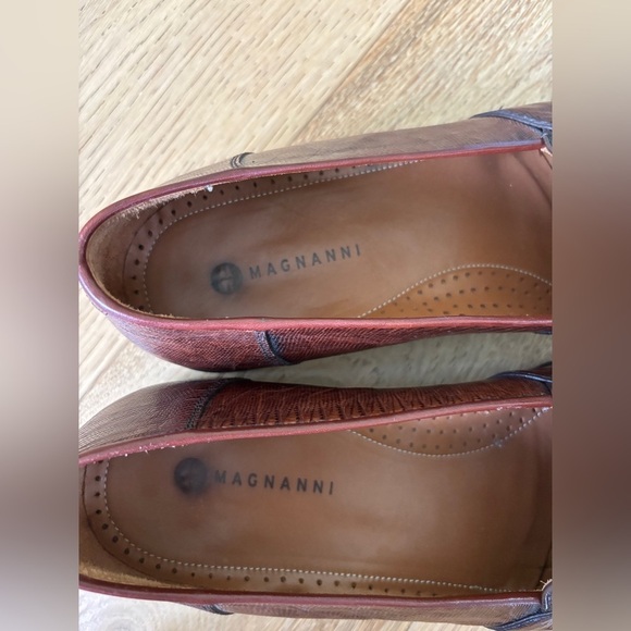 Magnanni lizard leather penny loafers mens 8.5 main image 5